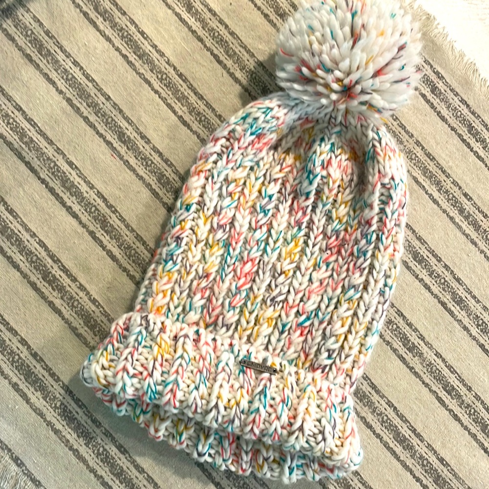 Empyre womens beanie with pompom